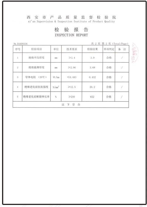 檢驗(yàn)報告